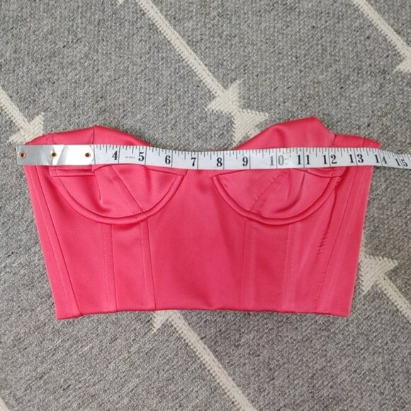 Oh Polly True Love Satin Corset Crop Top Size 2 - Picture 6 of 11